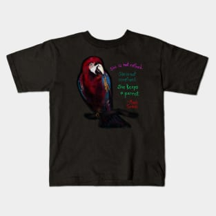 A parrot lady Kids T-Shirt